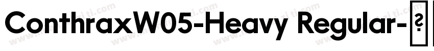 ConthraxW05-Heavy Regular字体转换